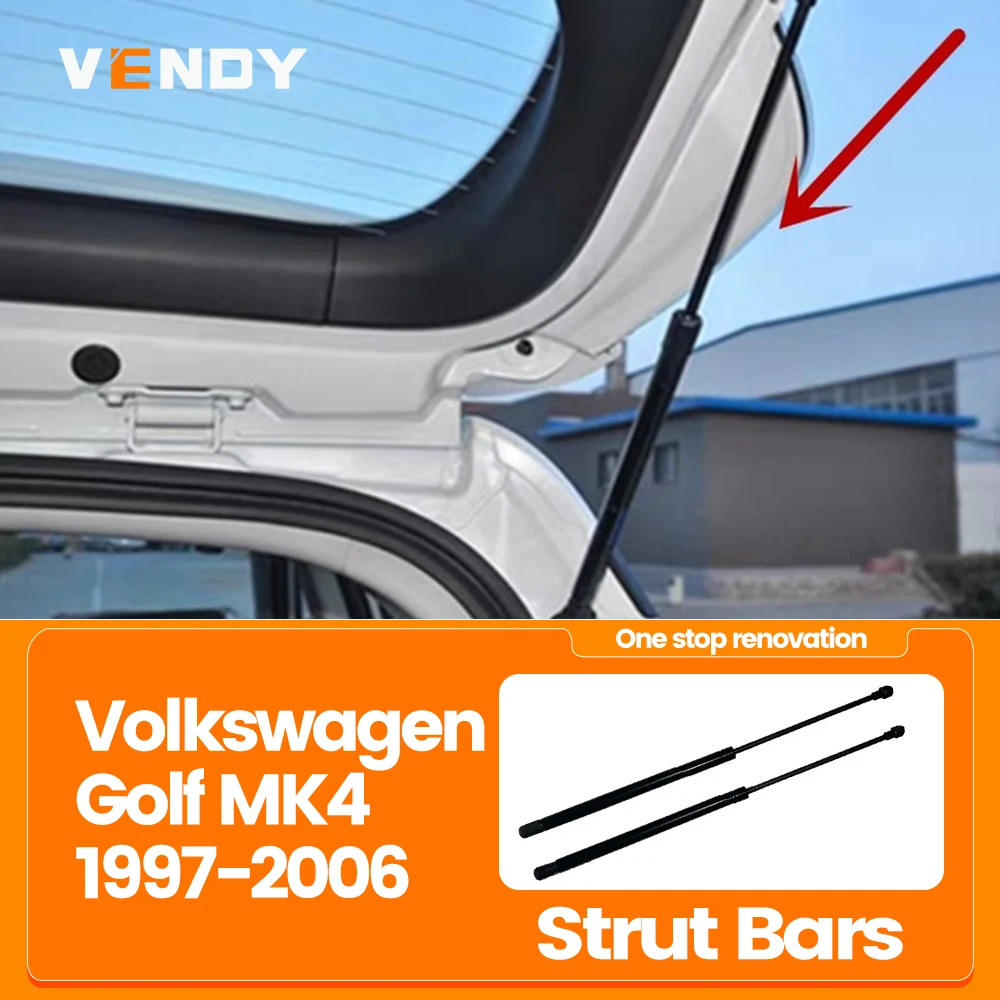 

Стойка задней двери багажника для Volkswagen Golf MK4 1997-2006 Estate, 2 шт., опорные планки для подъема багажника, газовые демпферы, стержень 1J6827550E