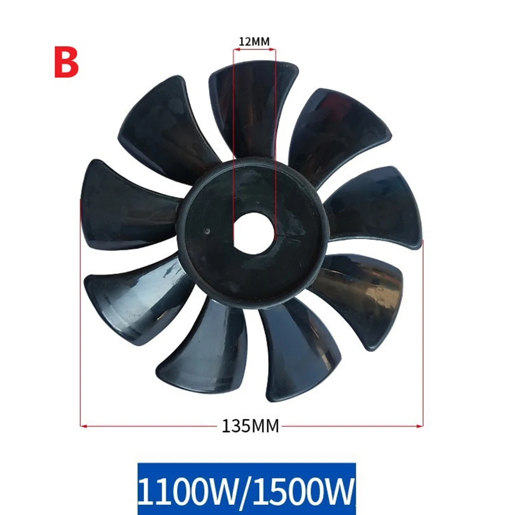 Fan Blade Capacitor Box Direct-connected Piston Small Air Pump Motor Cooling Fan For 1100W 1500W Air Compressor