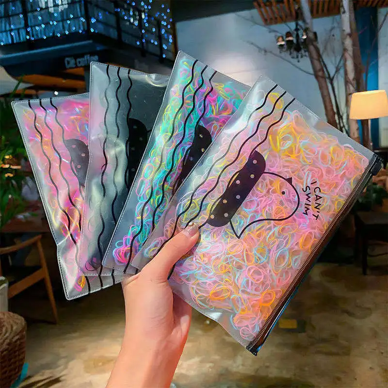 

2000pcs Girls Hair Accessories Nylon Rubber Band Elastic Hair Bands Headband Children Ponytail Holder Scrunchie Kids Ornaments