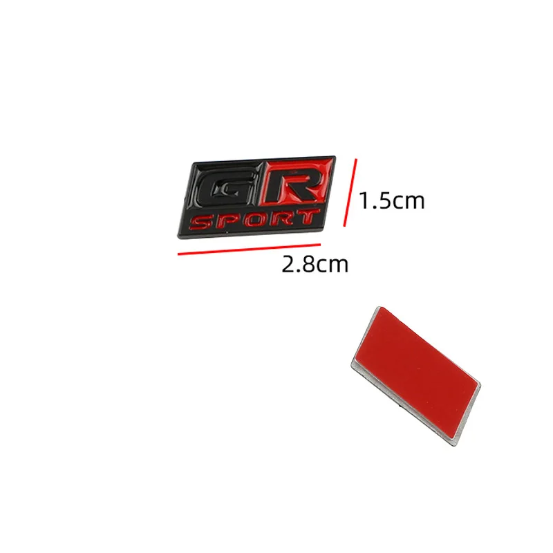 Car 3D Metal GR Sport Logo Steering Wheel Center Panel Badge Emblem Decals Sticker For Toyota 86 Yaris Corolla CHR Prado Prius