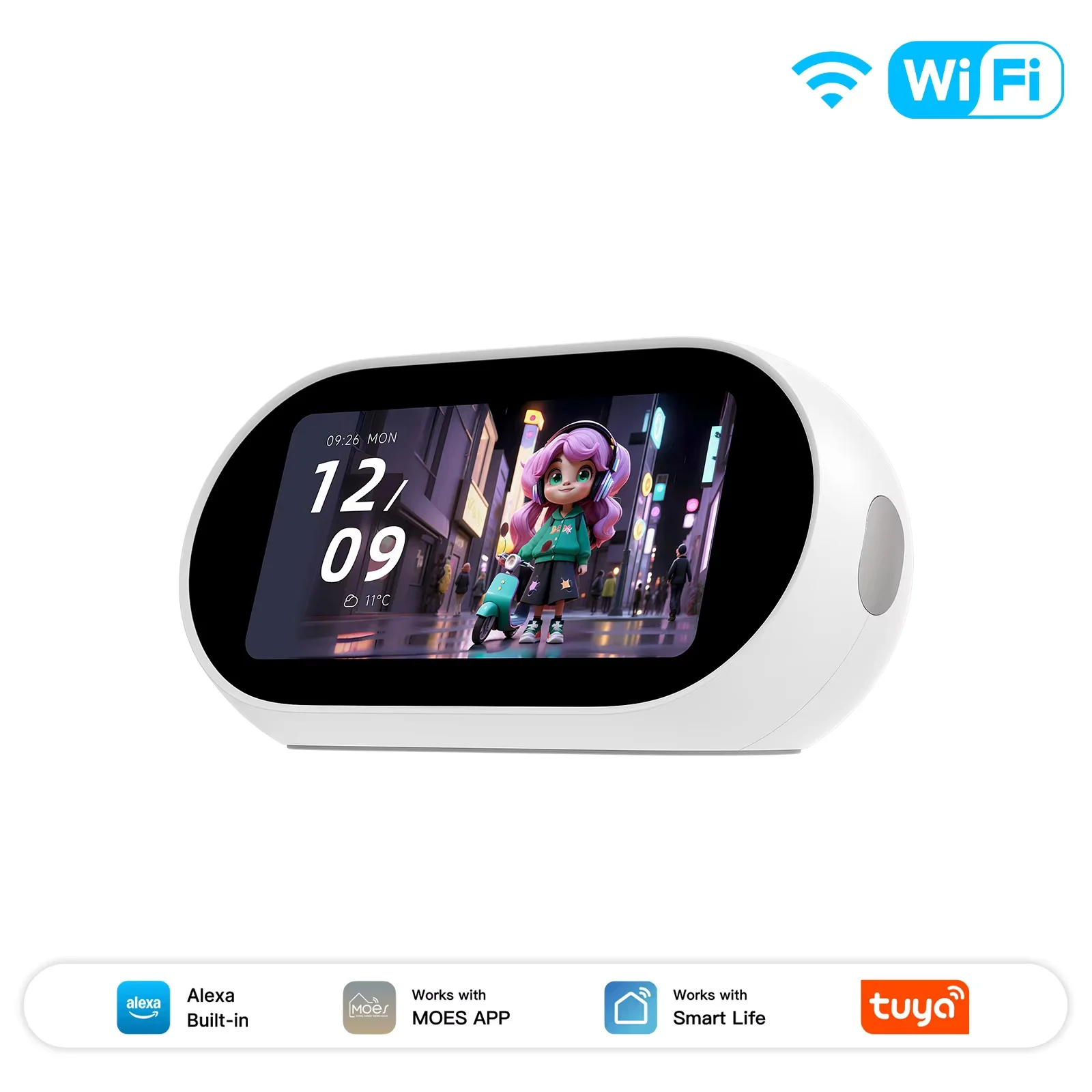 MOES Tuya WiFi Smart Desktop Center Control Panel Zigbee Bluetooth Mesh Hub IR Control HiFi Speaker Alexa Ingebouwde Spraakbesturing