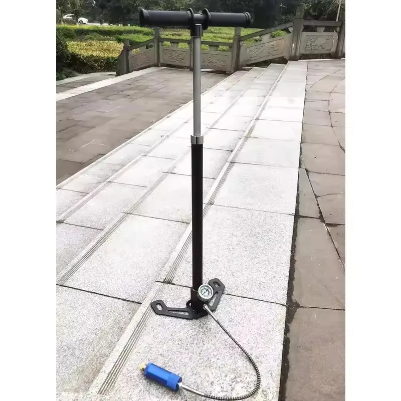 300bar 30mpa 4500psi 3 Stage Hand Operated PCP Pump For Pcp Rifles Air Paintball High Pressure Compressor Car Bicycle Hunting