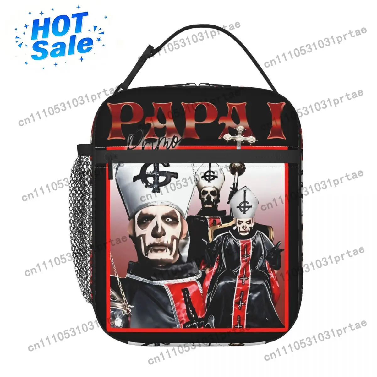 90s Primo Ghost Band Lunch Bag For Adult Lunch Box Casual School Cooler Bag Portable Oxford Tote Food Bags