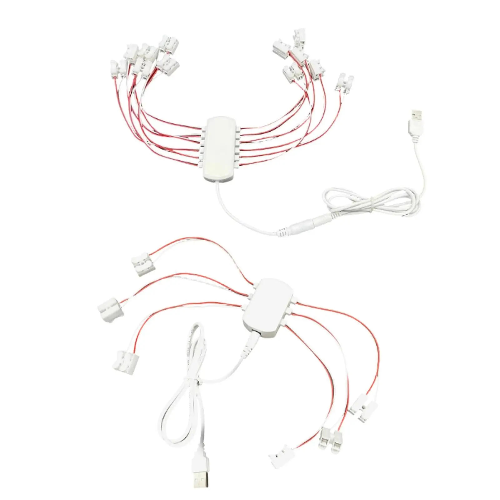 

Model Lamp Wiring ABS Plastic USB Power Supply Distributor for Model Train Layout Lighting and Diorama Scenery