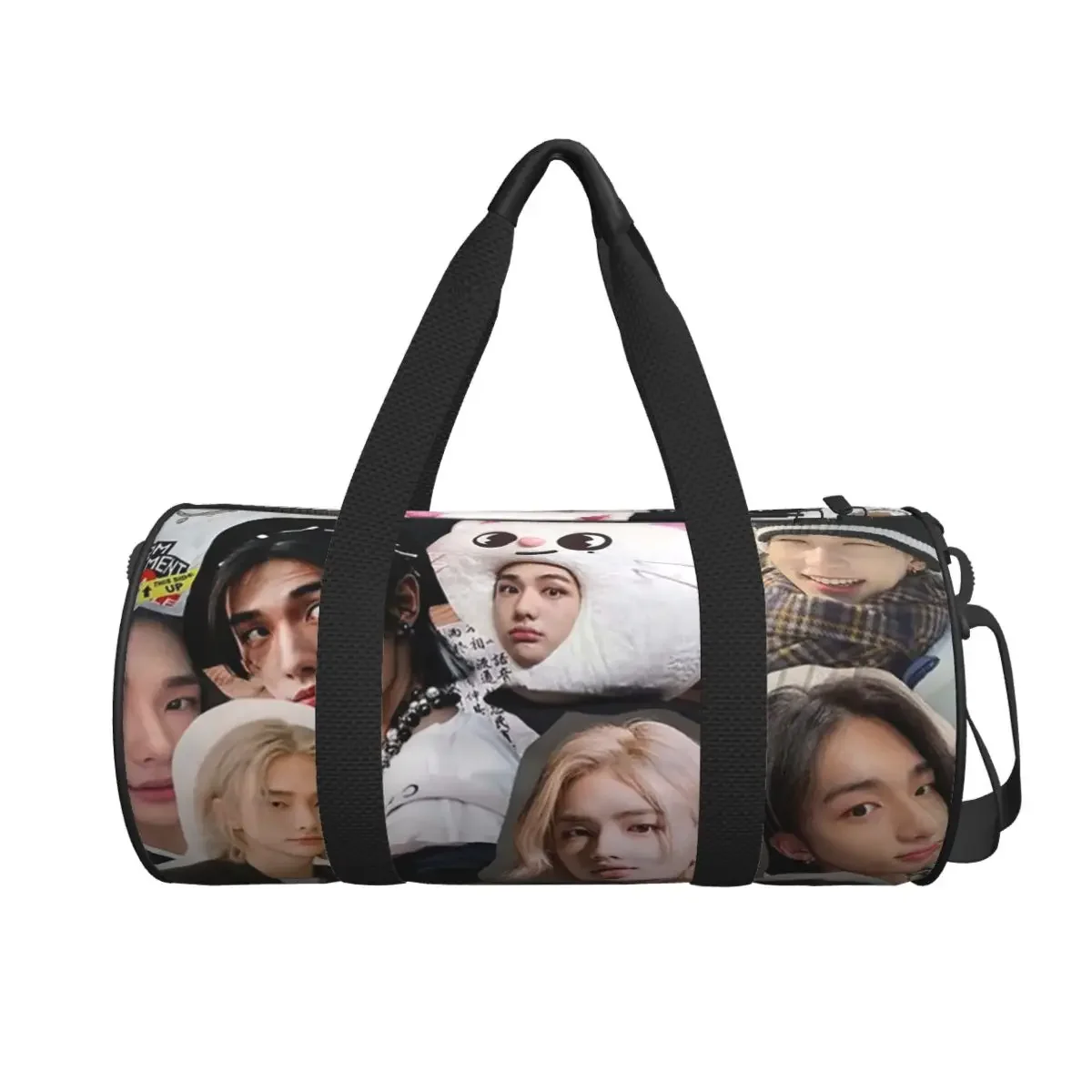 

Hyunjin Коллаж Большая спортивная сумка Водонепроницаемая дорожная сумка Duffle Сумки Сумка для фитнеса