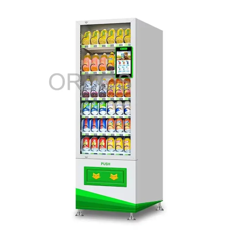 Distributore automatico combinato per snack e bevande Mini distributore automatico Smart Video con codice QR Costo di pagamento aggiuntivo