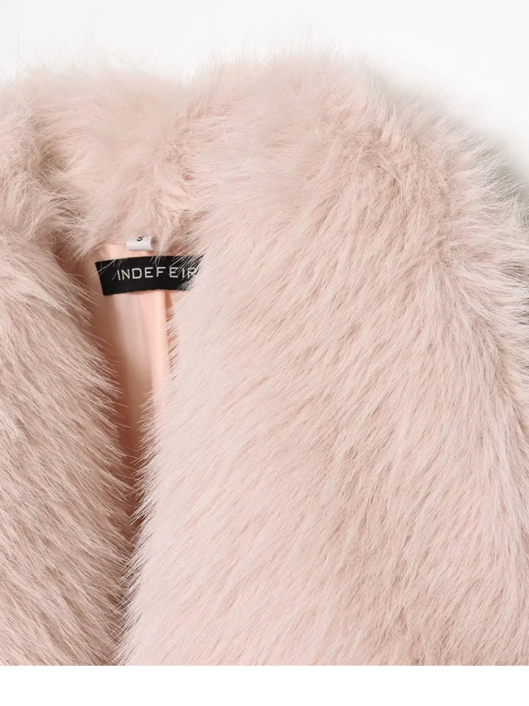 Damska kurtka futrzana 2025 Moda damska Jednolity kolor Długi rękaw Zapinana na guziki Krótkie kurtki Damski płaszcz jesienno-zimowy na co dzień