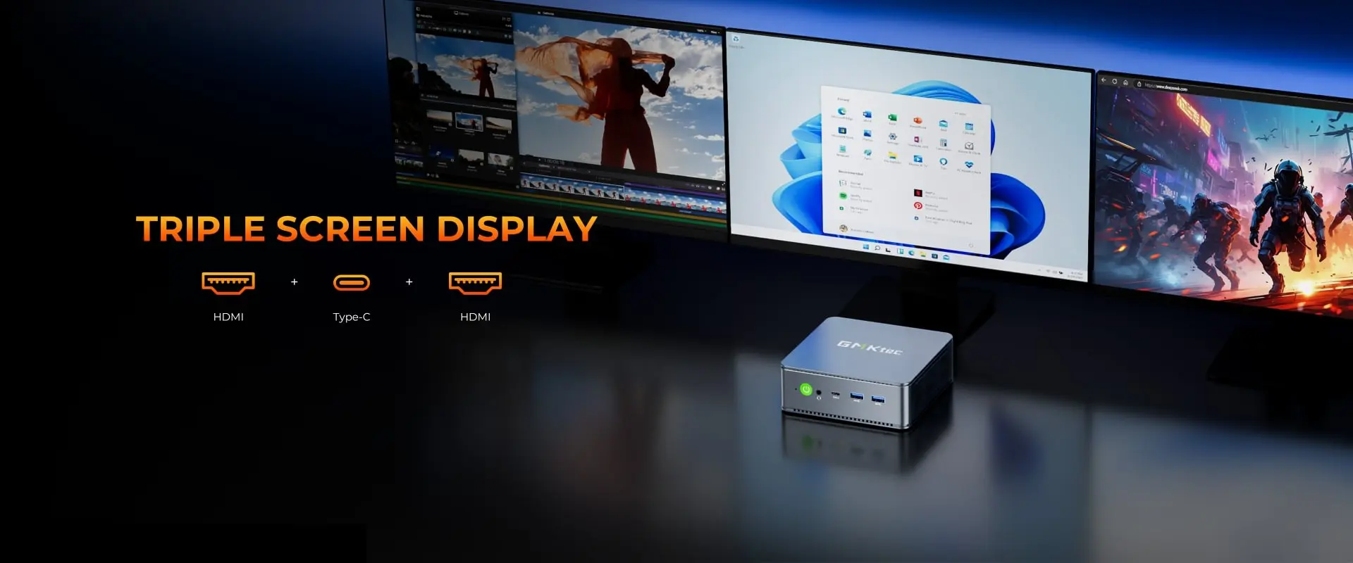 GMKtec M6 Ultra Mini-PC AMD Ryzen5 7640HS Mini-Computer 16GB RAM 512GB PCIe3.0 SSD Windows 11 Pro Dual 2.5G LAN Desktop-PC – Detail 10