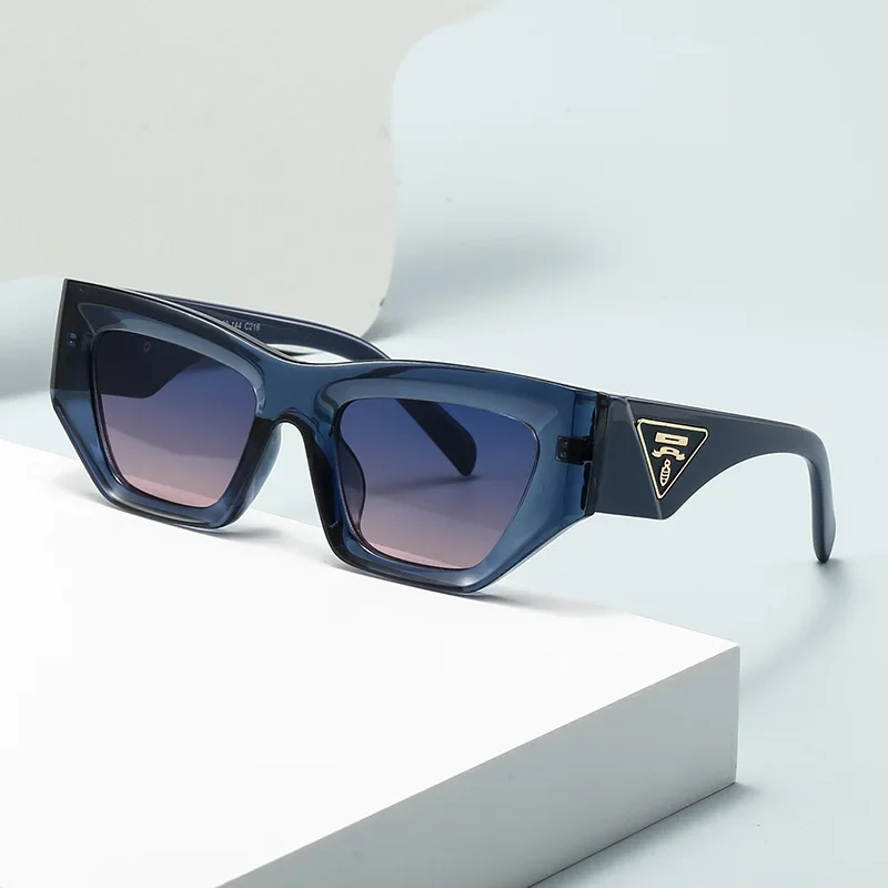 

2025 Brand New European American Style Light Luxury Women's Fashion Box Shaped Sunglasses High End Sun Protection
