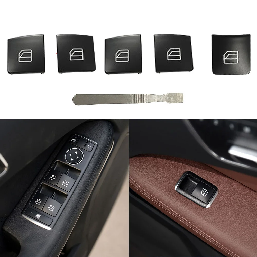 Window Switch Button Cover Cap For Mercedes Benz C-Class W204 E-Class W212 W207 GLK X204 Auto Accessories 2049058202