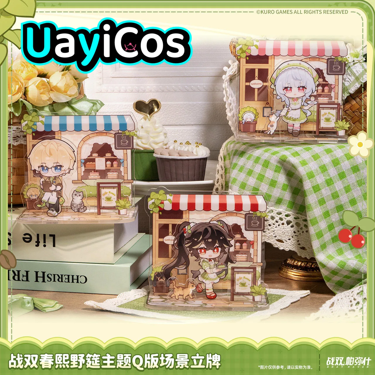 

In stock Original GRAY RAVEN:PUNISHING Lee Lucia Liv Acrylic Scene Stand Desktop Ornaments Doll Accessories Anime Figure Game