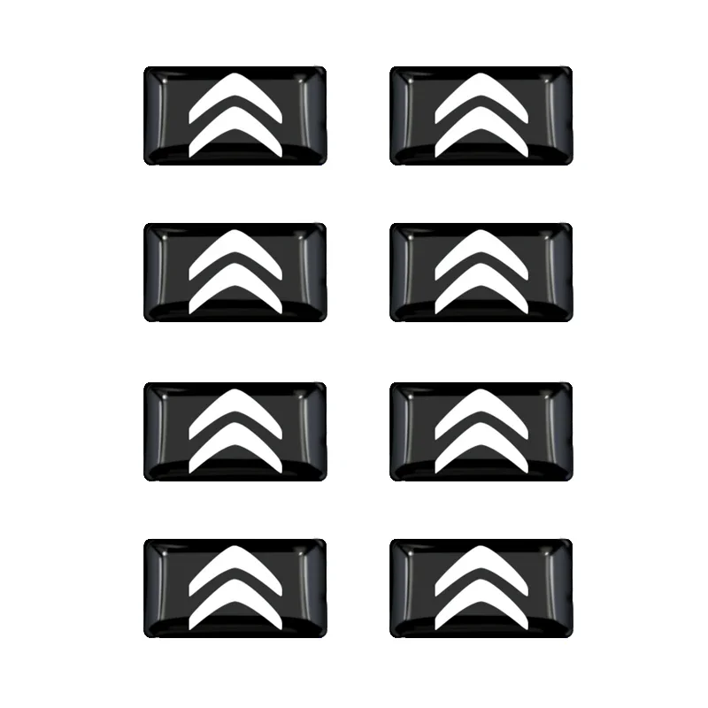 10pcs Creative Car Steering Wheel Center Fender Window Sticker Logo Decal For Citroen C1 C2 C3 C4 C5 C6 C8 C4L DS3 DS4 DS5LS DS6