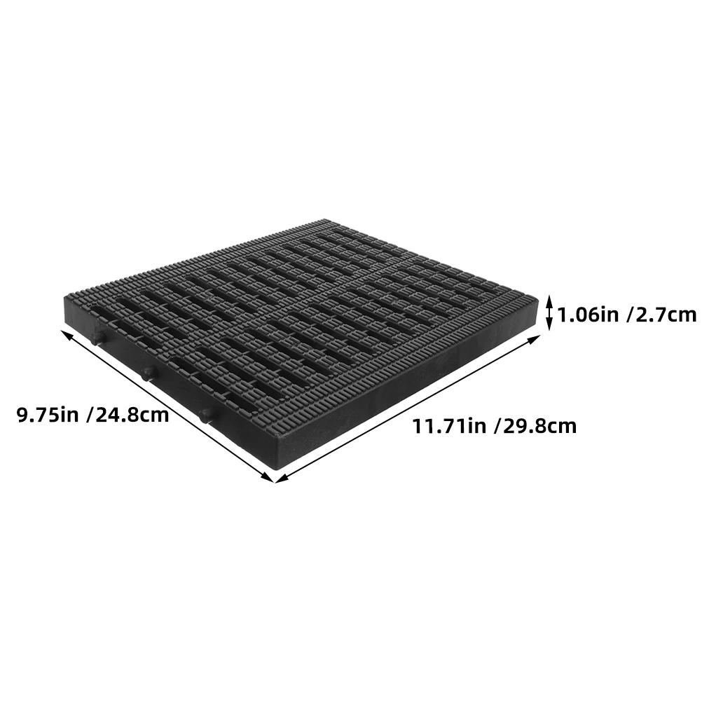 2 pezzi di copertura per griglia per trincea in plastica, cortile esterno, garage, vialetto, sistema di scarico, aree ad alto traffico, flusso d'acqua liscio