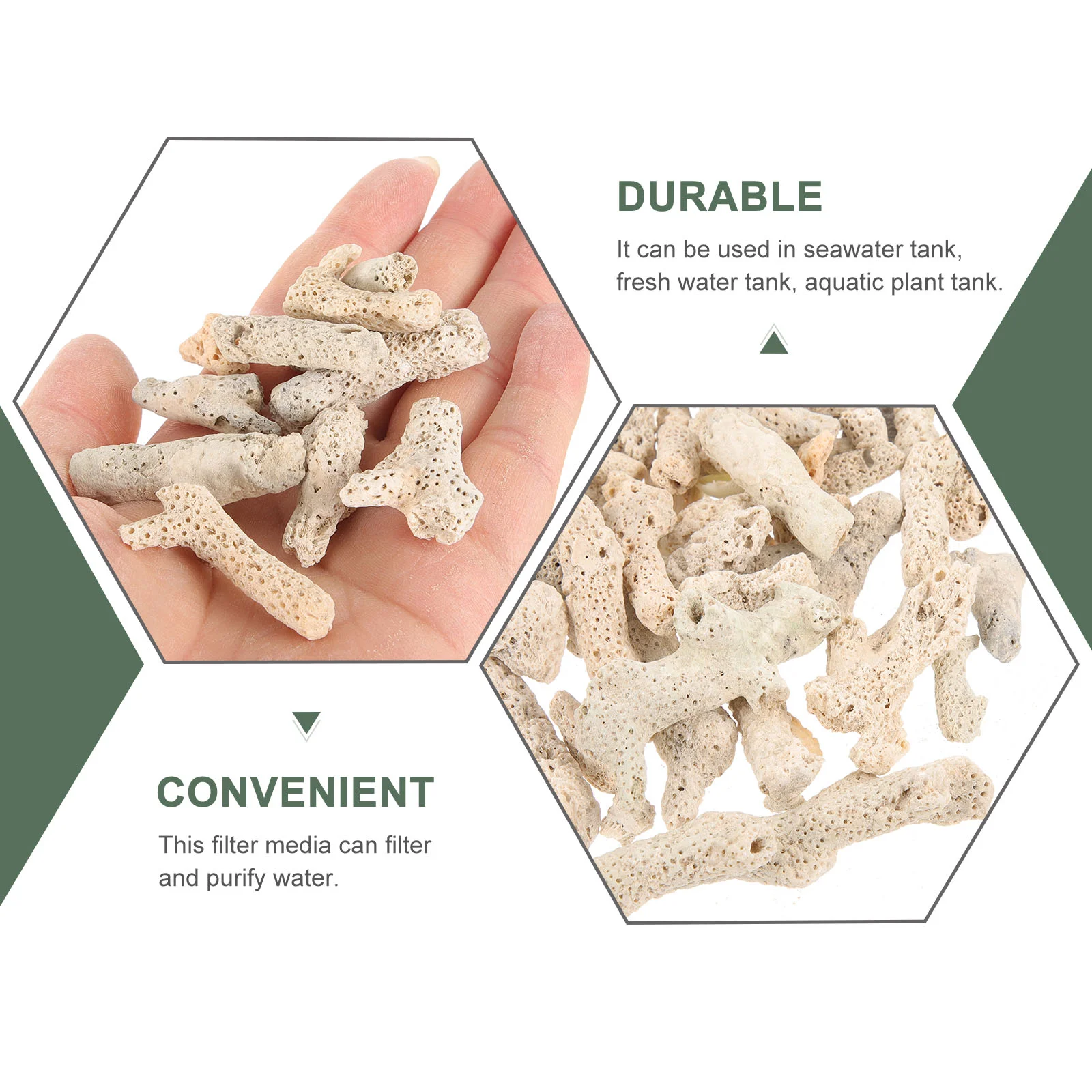 Coral Bone Sand Saltwater Aquarium Filter Media Pond For Vacuum Corals Fish Tank Crushed Freshwater Natural Environment