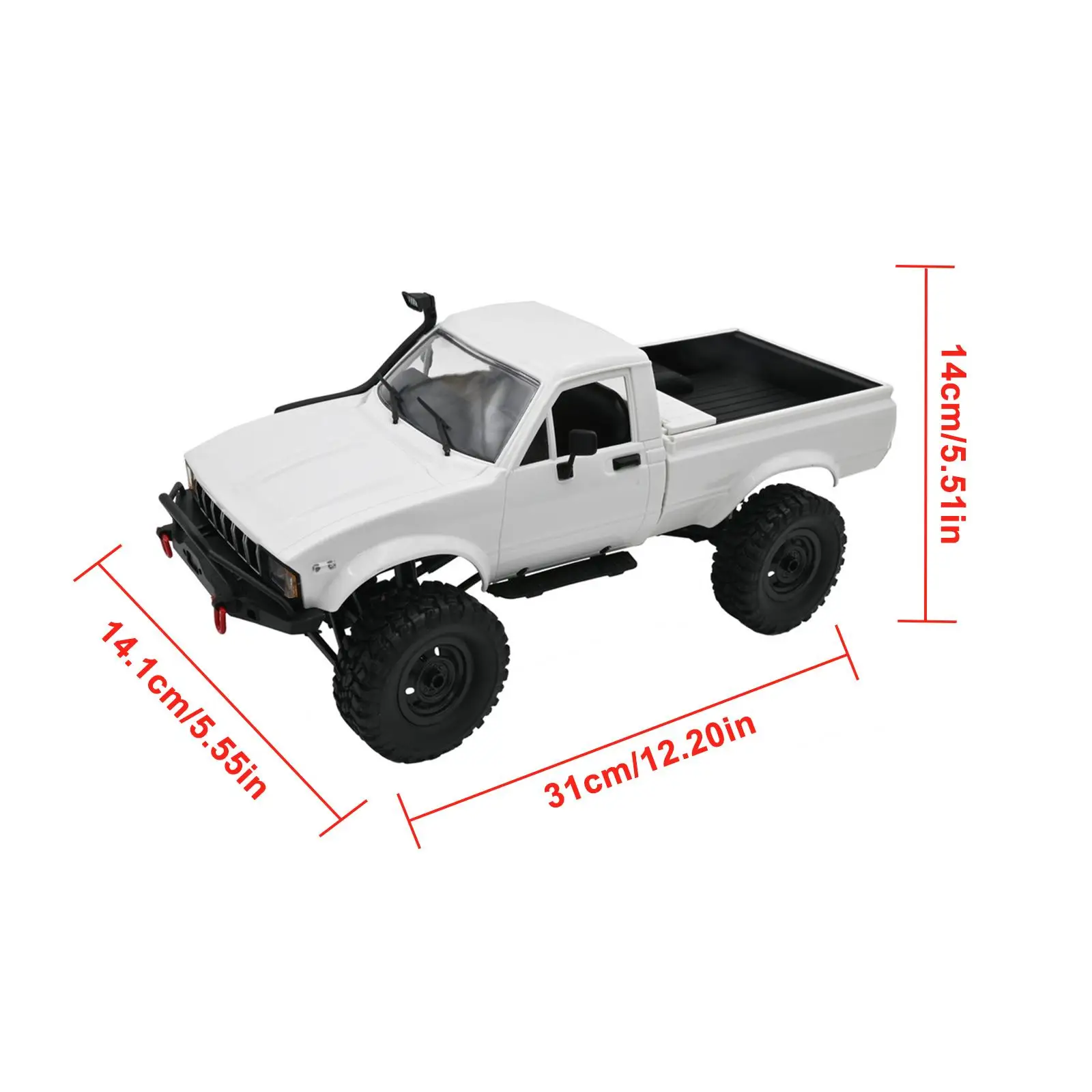 Wpl C24-1 Full-Scale-RC-Auto 2,4g 4WD RC Rock Crawler elektrische Buggy Kletter-Truck führte Licht On-Road für Kinderspiel zeug