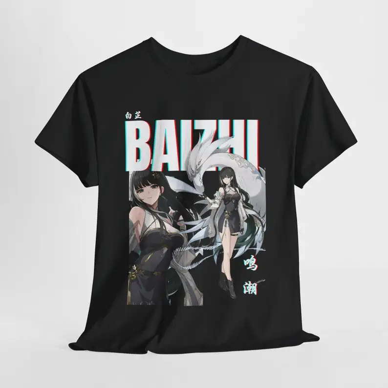 Anime Baizhi Wuthering Waves Wuwa - Gaming  Clothes -Character Unisex Shirt -  Japanese Shirt - Manga Japanese Shirt