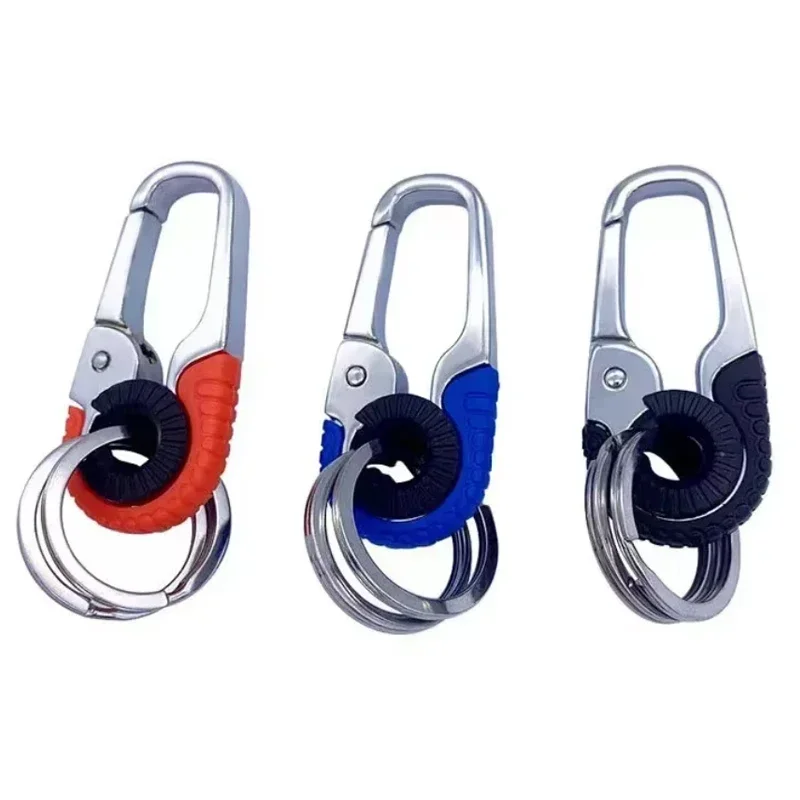 Metal Car Keychain Zinc Alloy Material Business Belt Hanging Personalised Pendant Automatic Key Storage Rack Unisex Universal