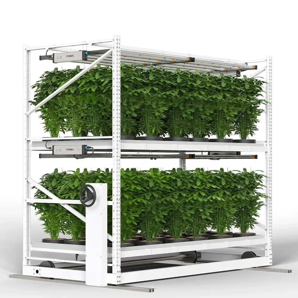 Heavy-duty grade Mobile Vertical Grow Systems hydroponic Vertical Grow Racks
