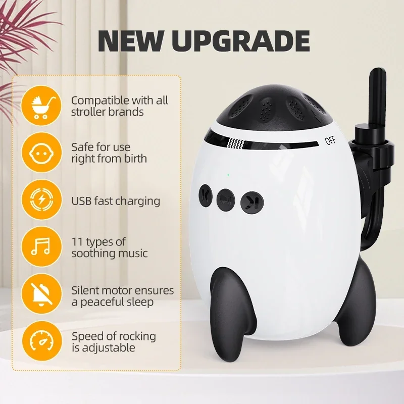 Portable Baby Sound Machine Portable White Noise Sound Machine for Baby Soothing Natural Sounds Mini Bluetooth Speaker