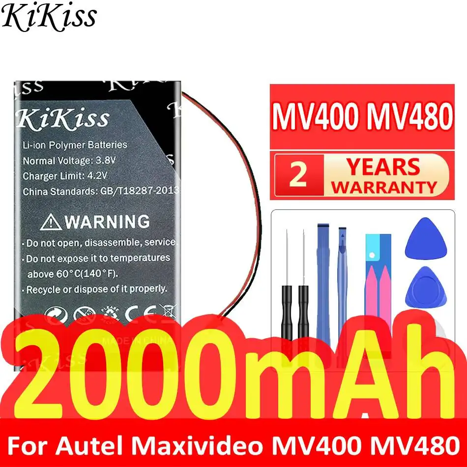 Аккумулятор для эндоскопической камеры 1200 мАч для Autel Maxivideo MV400 MV480, высокая производительность