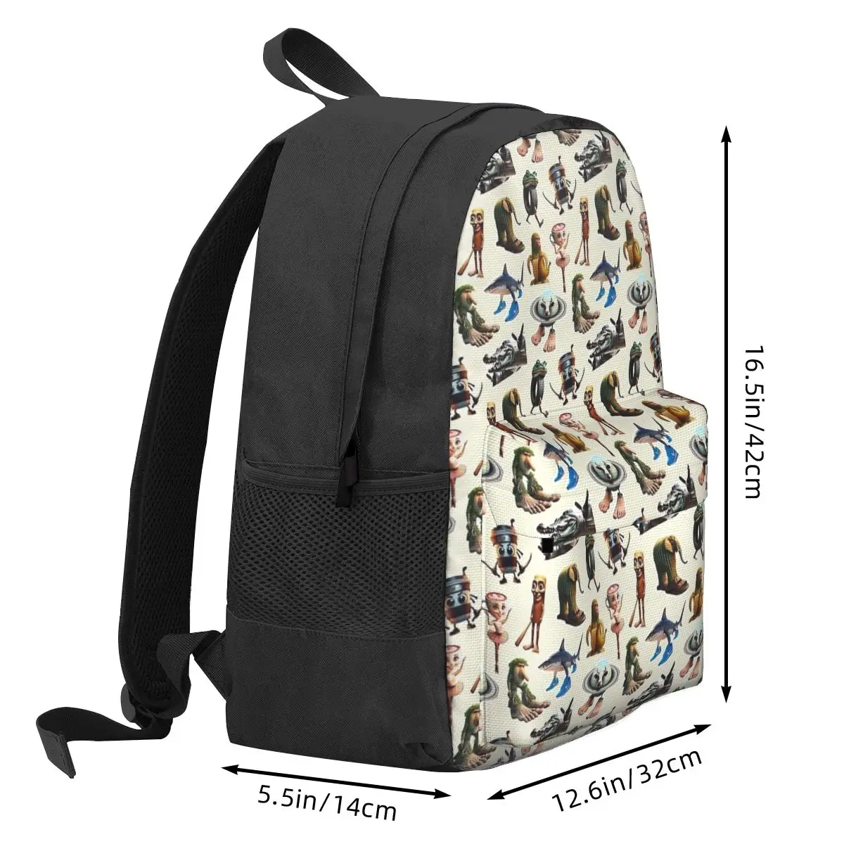 Italian Brainrot Tralalero Tralala Backpack Mochila Casual Student School Bag Computer Mochila Boys Girls Travel Shoulder Bag