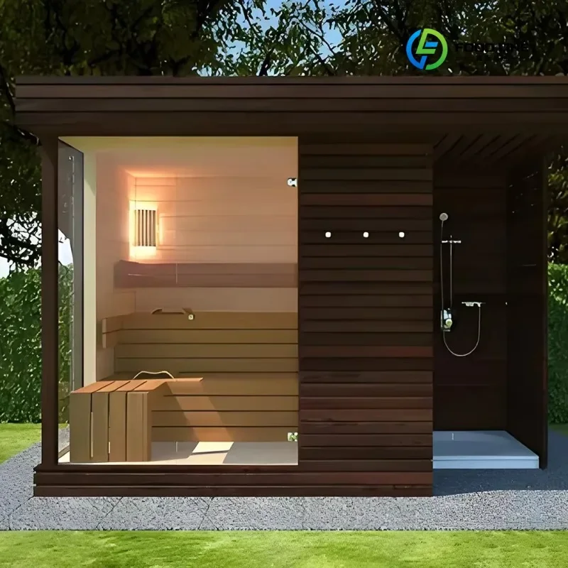 FL Outdoor/Indoor Steam Shower Room Mini Infrared Dry Sauna Room Customized