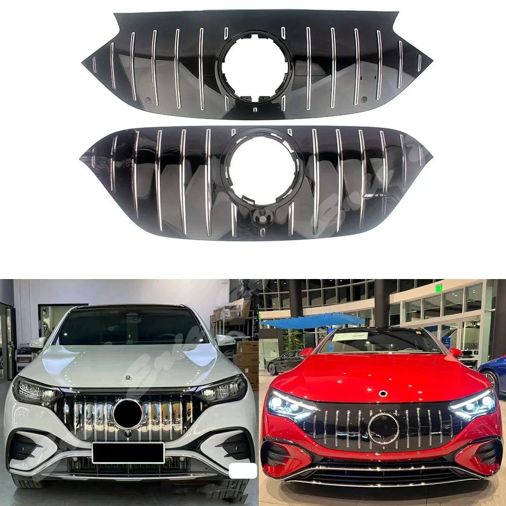 New Front Racing Facelift Grill Upper Bumper Grilles Fit For Mercedes-Benz V295 EQE350 EQE450 EQE500/X294 EQE SUV