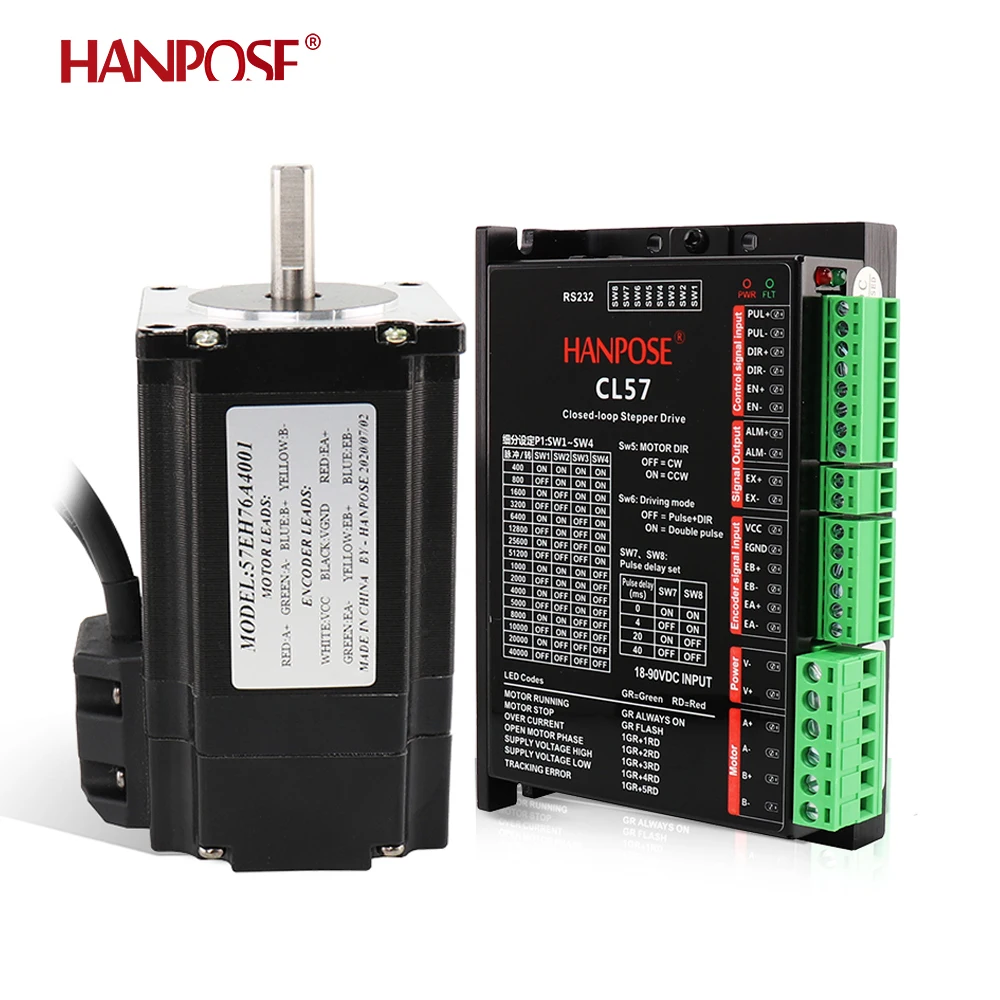 

57 Stepper Motor 189N.Cm 57EH76A4001 + CL57 Driver CNC Set Encoder for 3D Printer Accessories Close Loop Steeper Motor Nema23