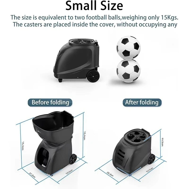 Padel Machine Ball Thrower Pusun PT-MAX C Tennis Ball Launcher With App/Remote Control