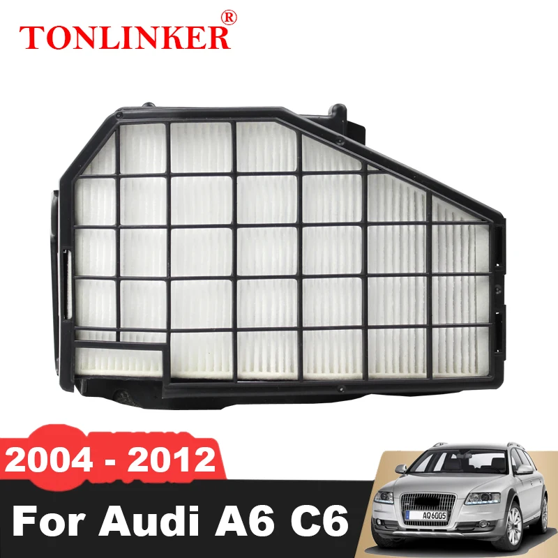 

TONLINKER External Cabin Filter 4FD819441 For Audi A6 C6 2004 2005 2006 2007 2008 2009 2010 2011 2012 S6 RS6 A6Allroad 4FD819439