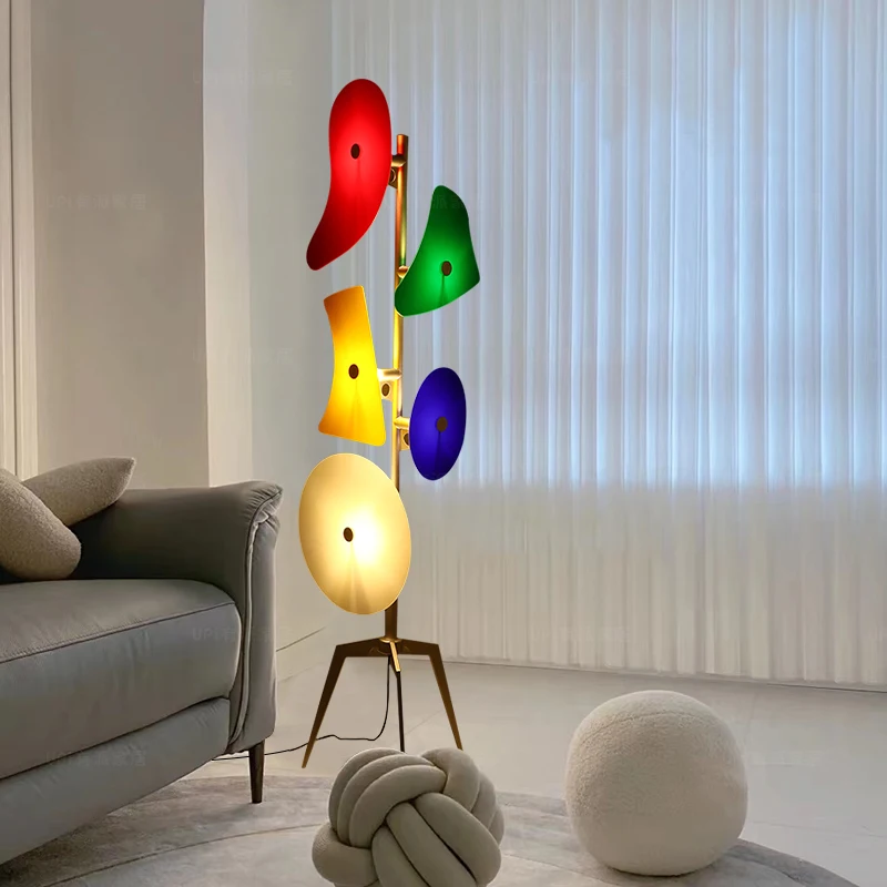 Scandinavian Designer Alien Art Led Floor Lamps for Living Room Beside Sofa Decorative Standing Lamp Bedroom Ambient Lighting