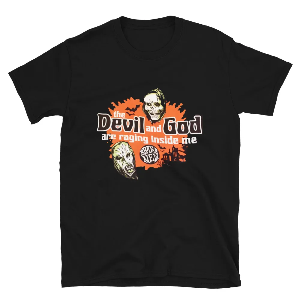 BRAND NEW The Devil & God Are Raging Halloween Masks Emo Screamo Band T-Shirt