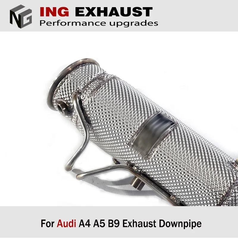 ING hot sales exhaust downpipe for 2017-up  A4 A5 B9  2.0T EA888 OPF stainless steel without catalytic   pipe