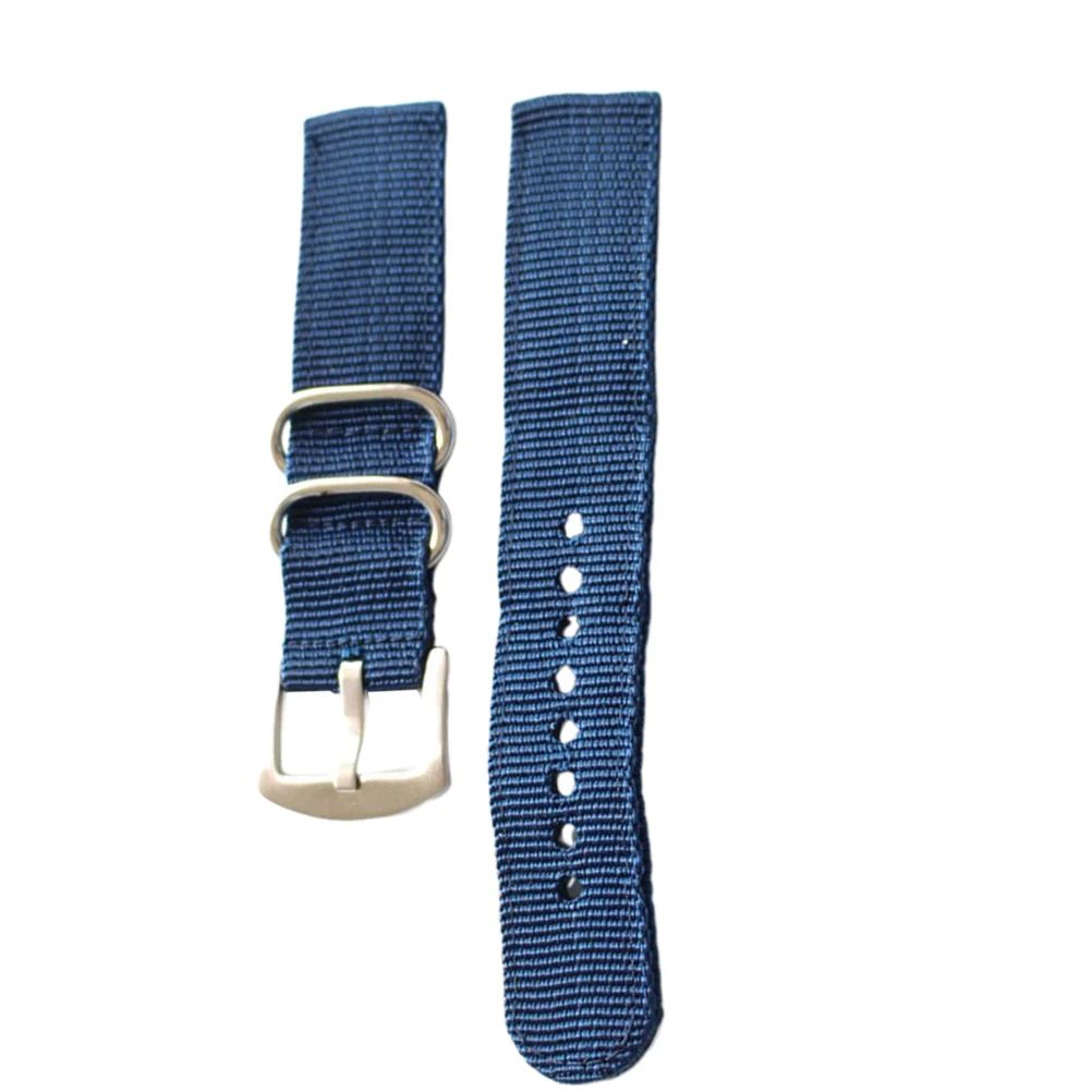 Delicate Nylon Canvas Watchband Watch Strap Replacement Strap for Watch Use 18mm (Blue) Comfortable Watch Strap