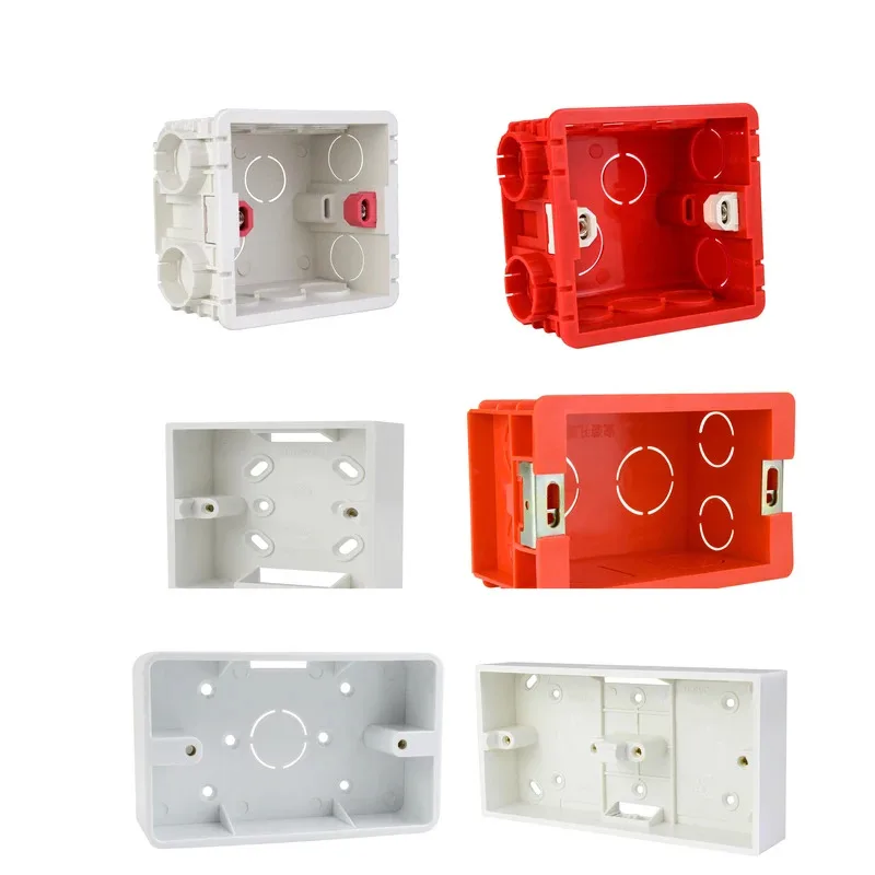 Electrical Equipment 86mm Internal Mounting Box 118mm External  Wall For Home intelligent touch switch wifi