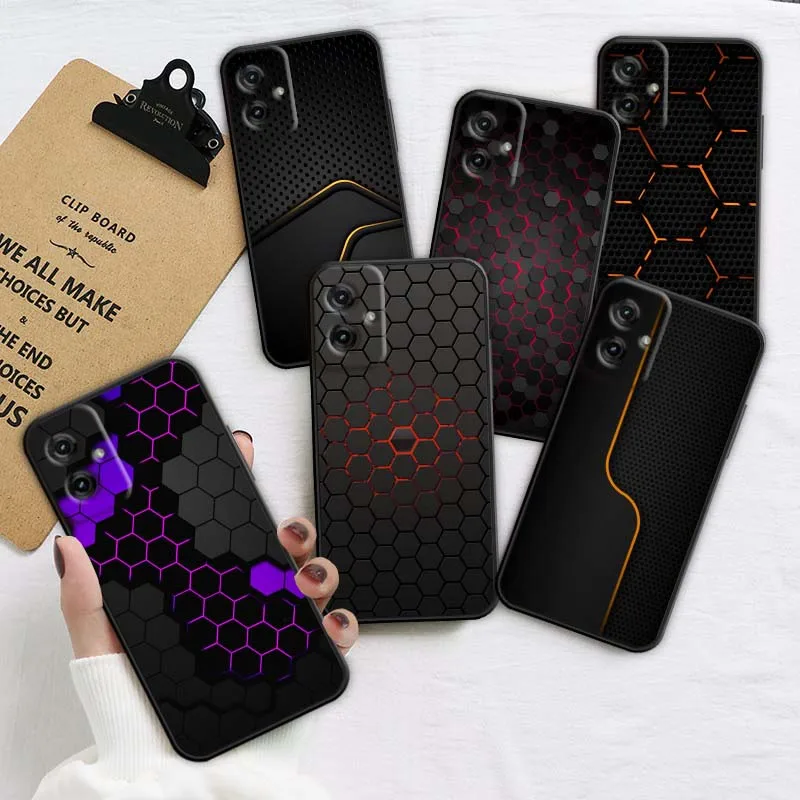 

Carbon Fiber Cool Popular Phone Case For Motorola G85 Edge 50 G24 G35 G14 G04 40 G72 G34 G31 G Stylus G54 G13 G32 5G Black