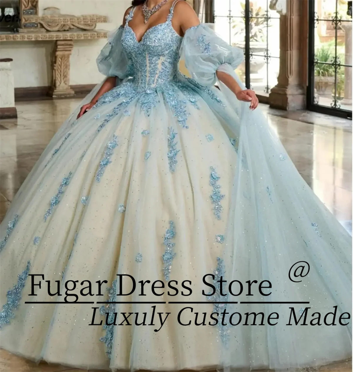 Customized Charming Crystals Quinceanera Dress High-end Lace Up Shiny Appliques Corest Dress Party Gown Vestidos De 15 Anos