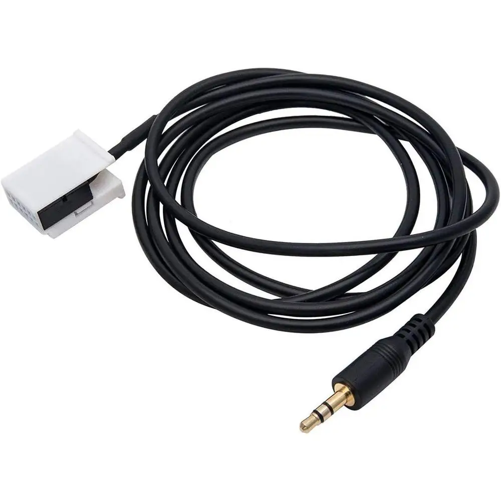 PVC, Metal Aux Audio Lead Input Cable Adapter for Peugeot 207 307 308 407 607 807 1007 4007