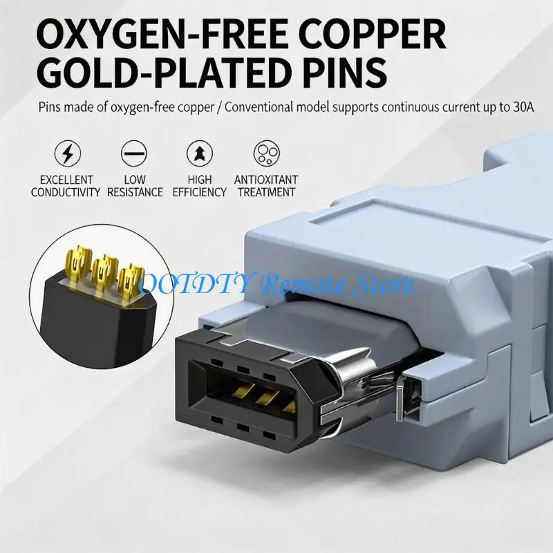  6 Pin Wiring Coupler Part with Plastic Housing for Replacement Use in Automation Wiring and Control Cabinet Maintenance