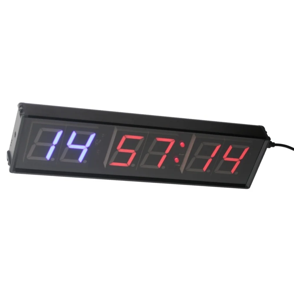 Interval Timer for Boxing MMA Fitness Training Gym with 1.8 Inch LED Display Remote Control and Mounting Options