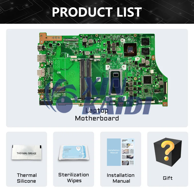 Computer Mainboard For ASUS X530F X530FN X530FA S530F S5300F U5300F K530 V530F F Laptop Motherboard with i3 i5 i7 8th Gen CPU