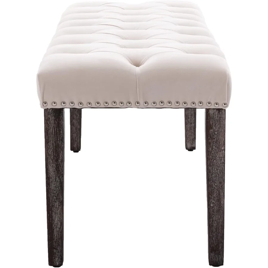 مقعد عثماني معنقدة من القطيفة مع تنجيد مخملي أنيق ومسند للقدمين ومقعد مميز لمدخل غرفة الطعام وغرفة المعيشة #6