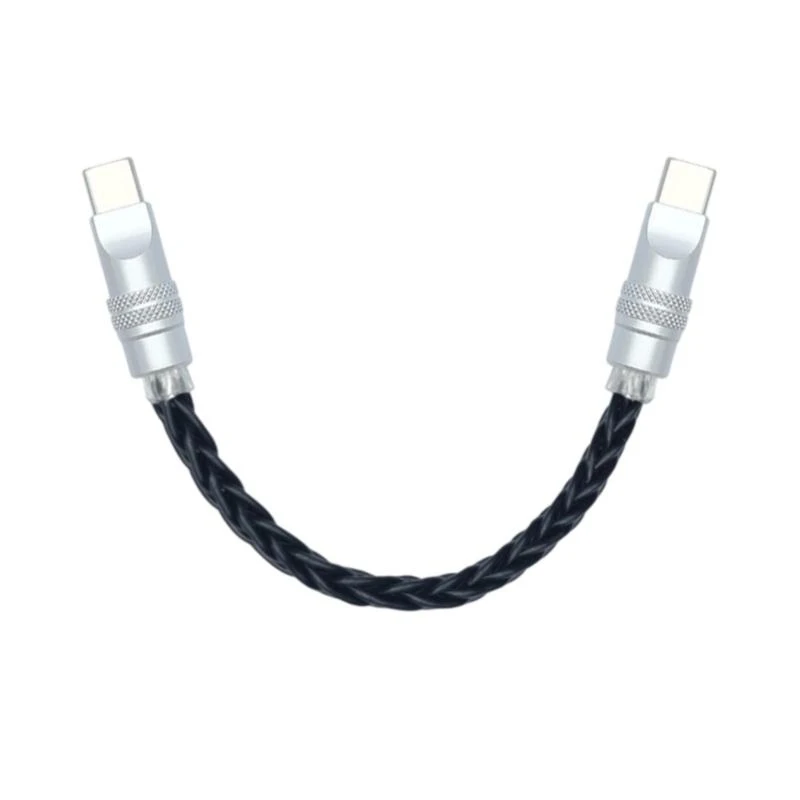 652F Type C Braided Cable Featuring Eight Cored Silver Plated Copper Line for Fast Charging Data Sync Usb C Cord