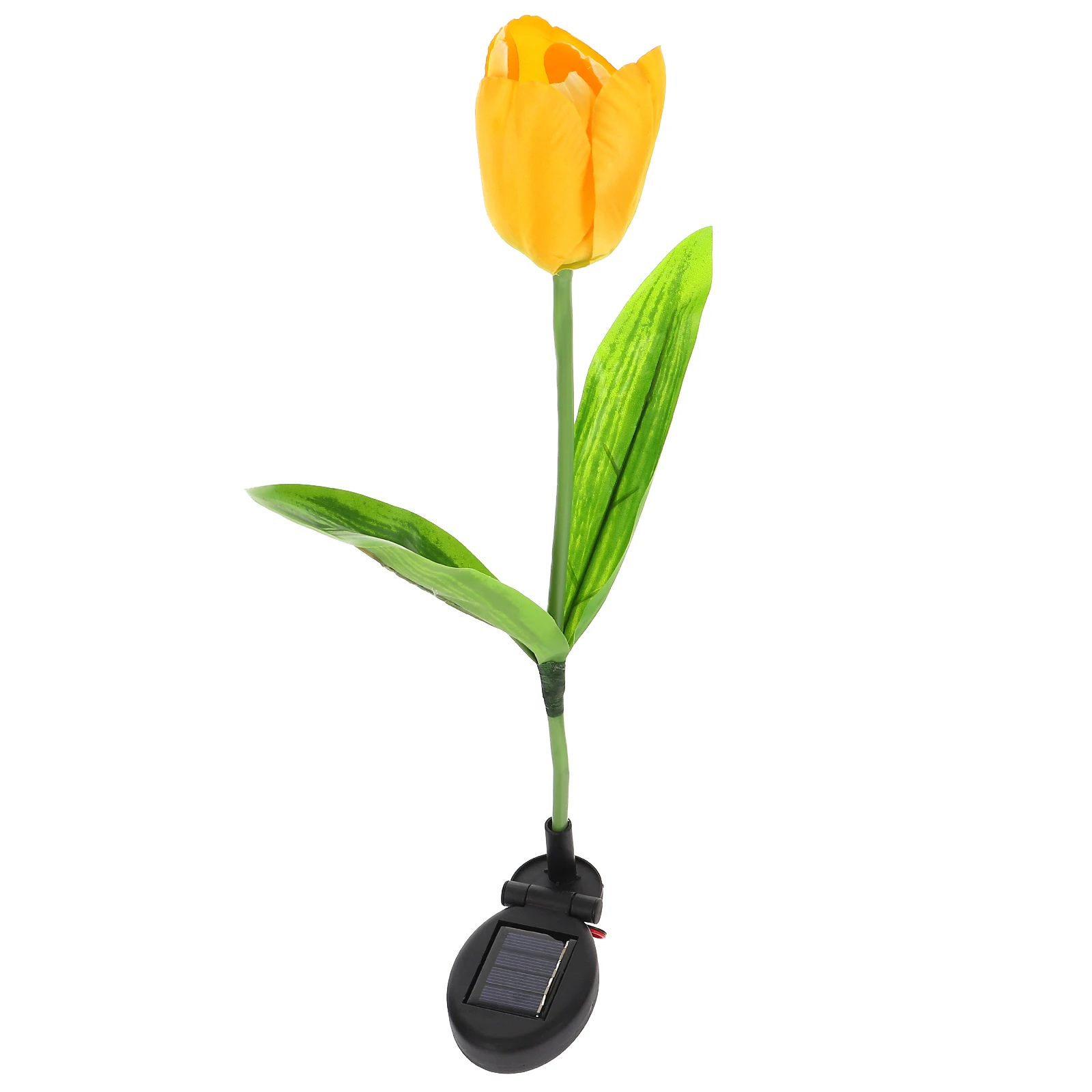

Solar Tulip Outdoor Decorative Lamp Outdoor LED Garden Lamp Yellow Path Lantern L Lighting GroundInserted EnergySaving