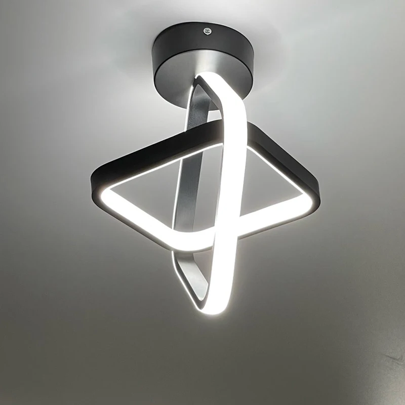 

Modern Ceiling Lights LED Ceiling Lamps Black White Lustre Living Room Dining Room Bedroom Hallway Corridor Fixture Chandeliers