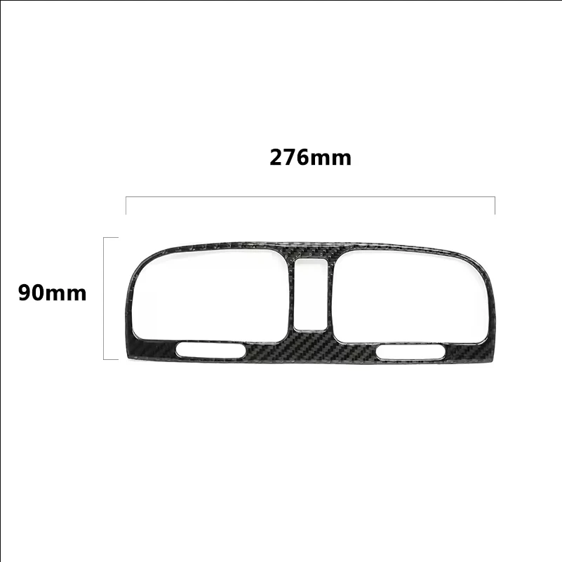 For VW Golf 6 MK6 2010 2011 2012 2013 Car Interior Center Console Air Condition Outlet Vent Carbon Texture Cover Trim Sticker - view 5