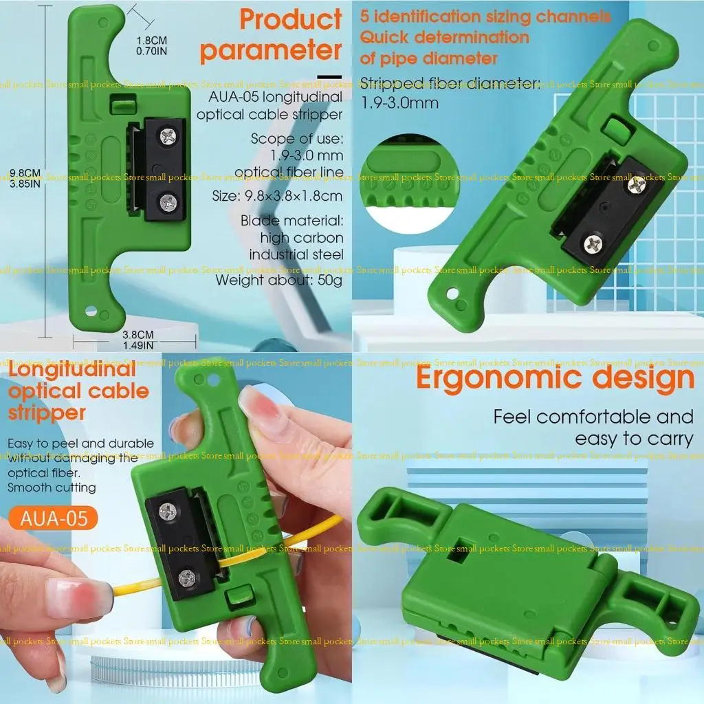 R1WD Professional Fiber Stripper Optical Stripping Tool 1.9~3mm Loose Buffer Tube Stripper Wear Resistance Fiber Stripper