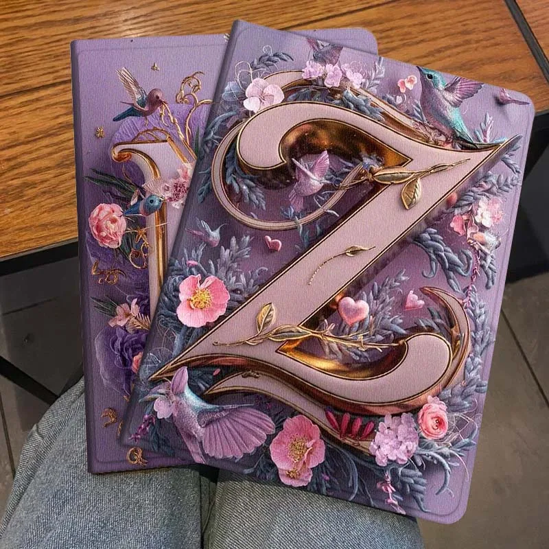 

Креативный чехол-книжка с буквой Z и цветком для Honor Pad 8 V8 9 GT MagicPad 13 3 2 Tab MatePad Pro Air 12 X 12.6 – идеальный подарок