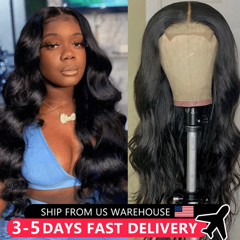 30 32Inch Body Wave Lace Wig 13x4 Transparent Lace Front Human Hair Wigs 180 Density 13x6 Body Wave Lace Frontal Wig 4x4 Lace