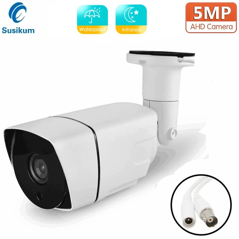 5MP Bullet AHD Camera Waterproof 3.6mm Lens 4 In 1 TVI/CVI/AHD/CVBS Analog Outdoor Security Camera With OSD Menu